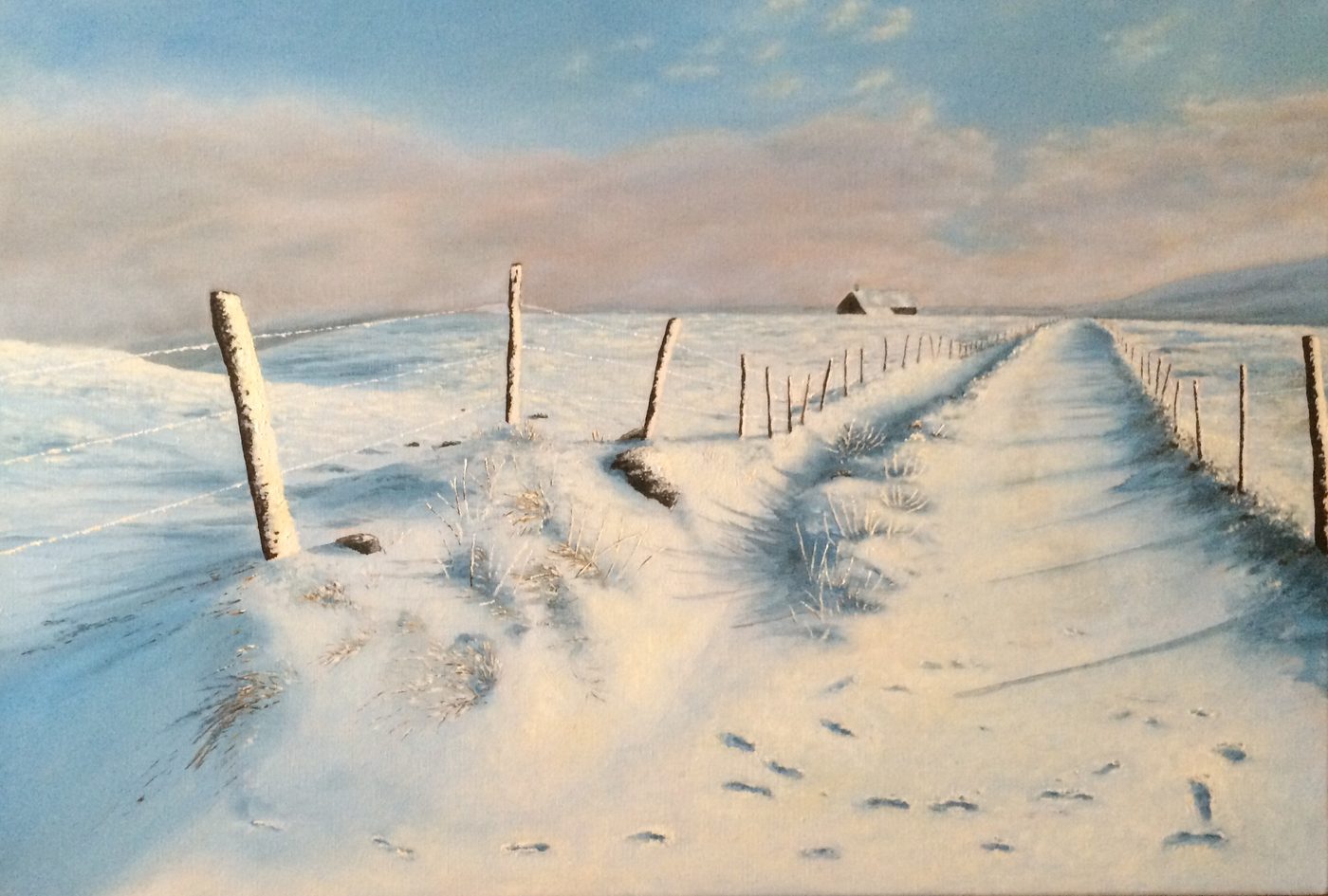 Création originale de Bruno Leprêtre — chemin sous la neige
