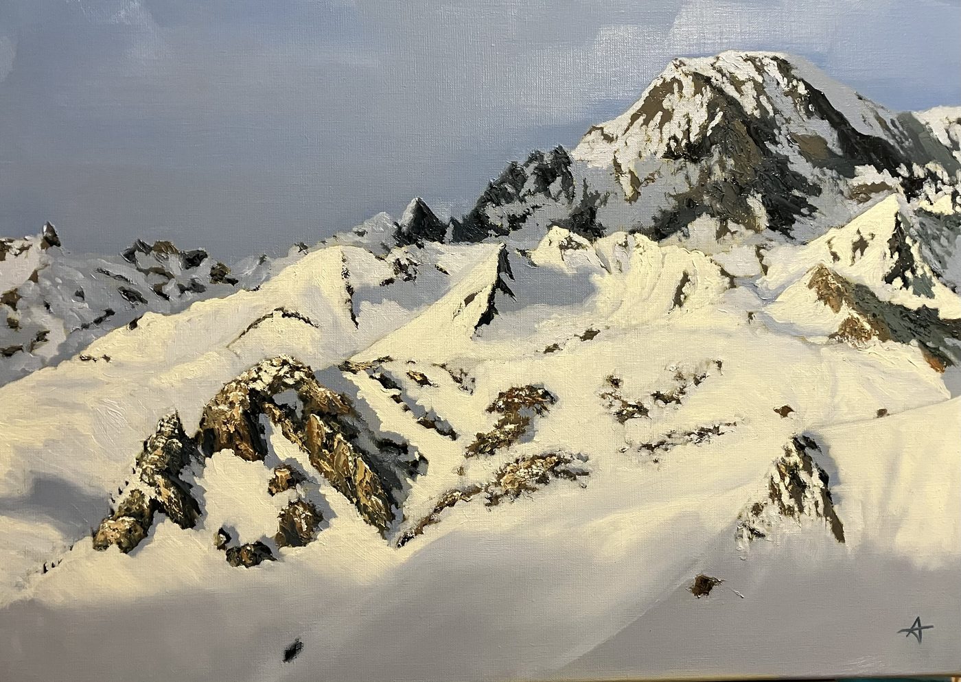 Création originale de Bruno Leprêtre — montagne enneigée