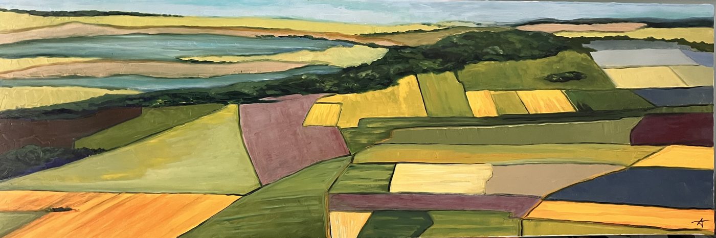 Création originale de Bruno Leprêtre — paysage stylisé